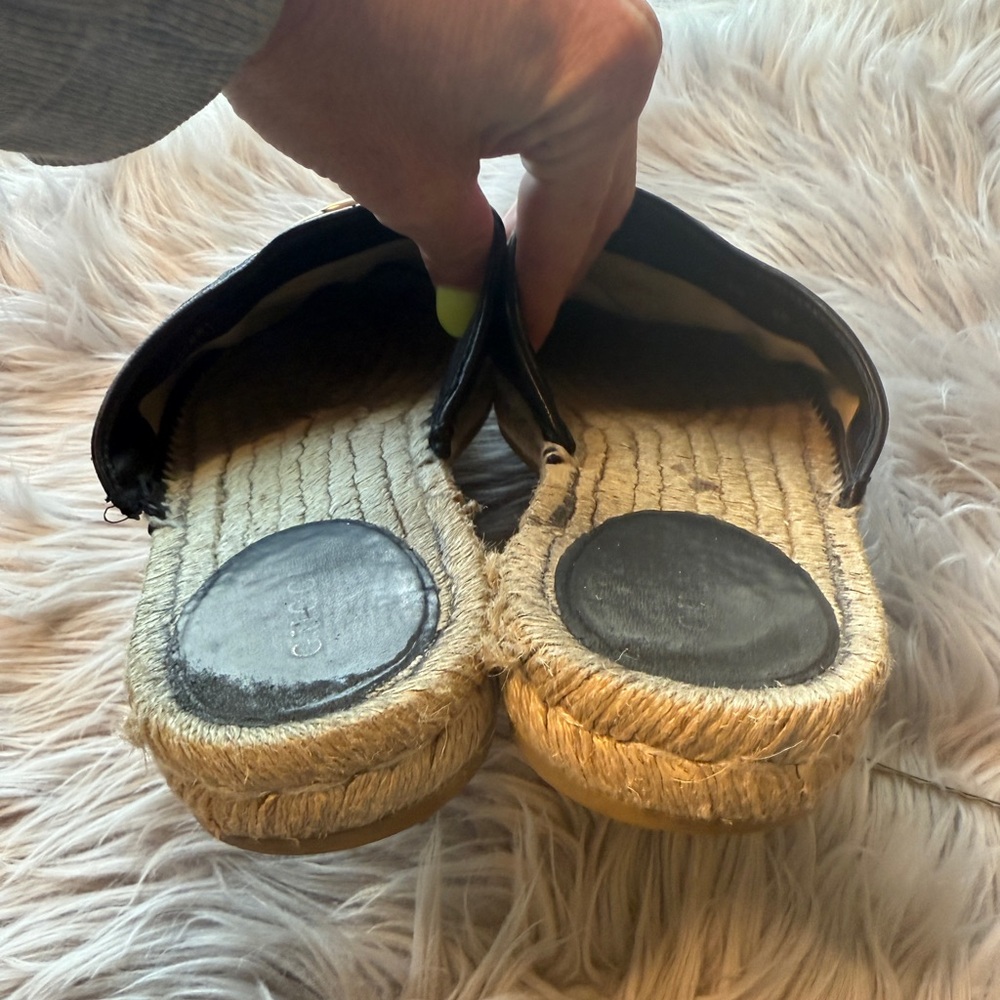 Gucci Nappa Matelasse GG Marmont Espadrille Mules - Picture 9 of 16